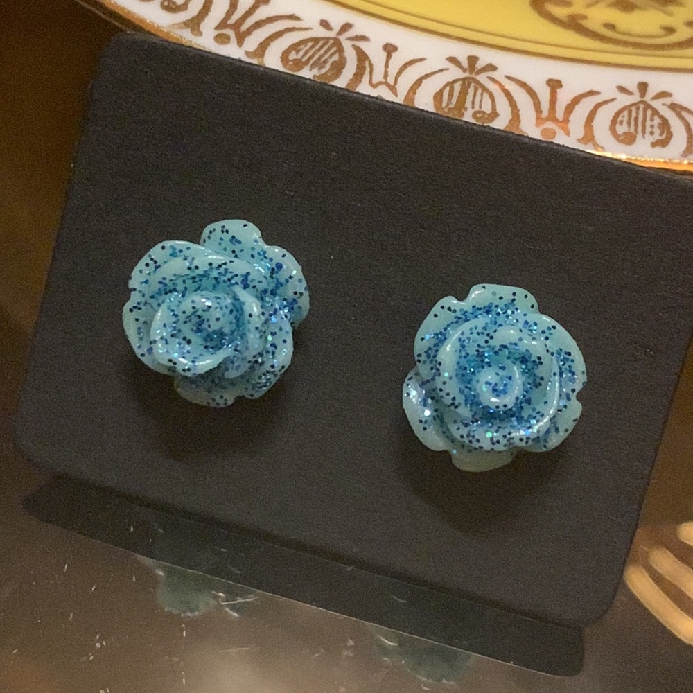 Rose Flower Stud Earrings